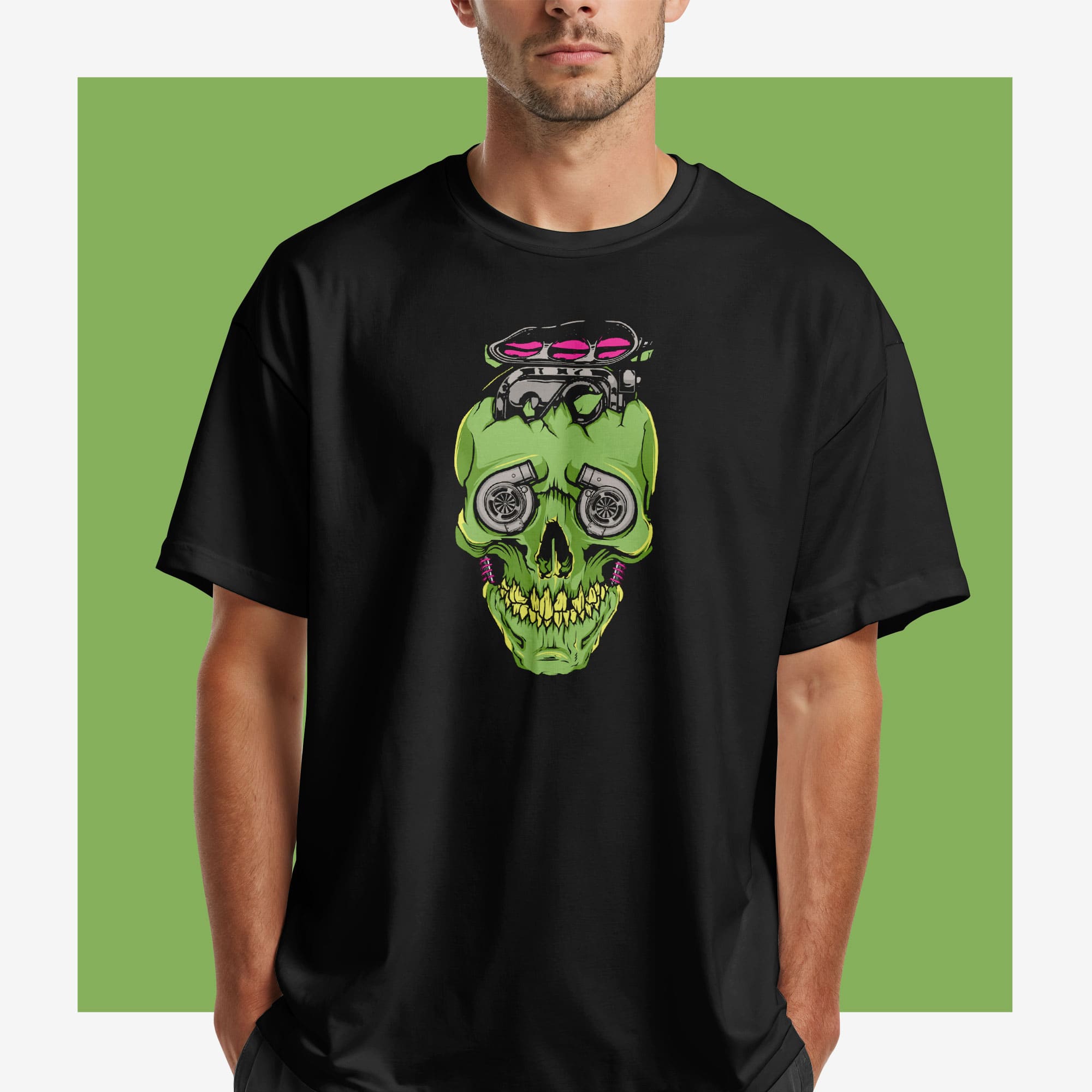 Маица Green skull