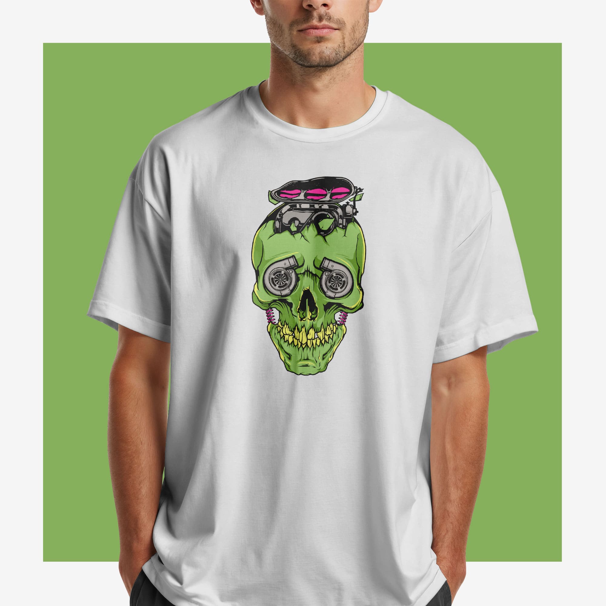 Маица Green skull