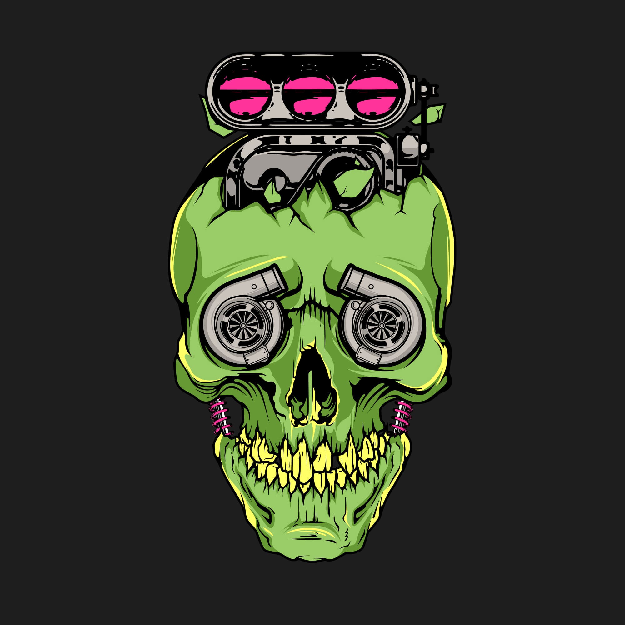 Дуксерка Green skull